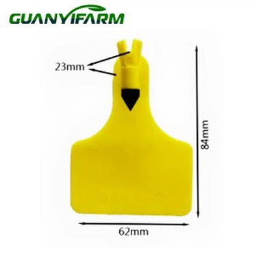 Medium One-Piece øremærke med sort hoved