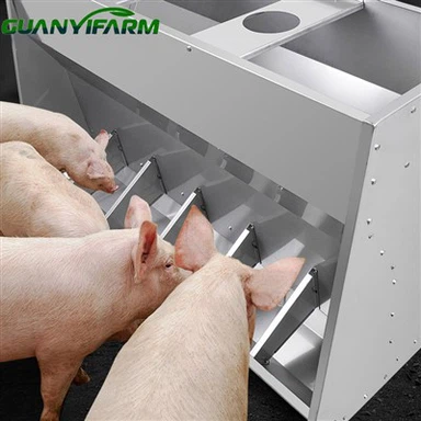 Rustfrit stål fodertrug